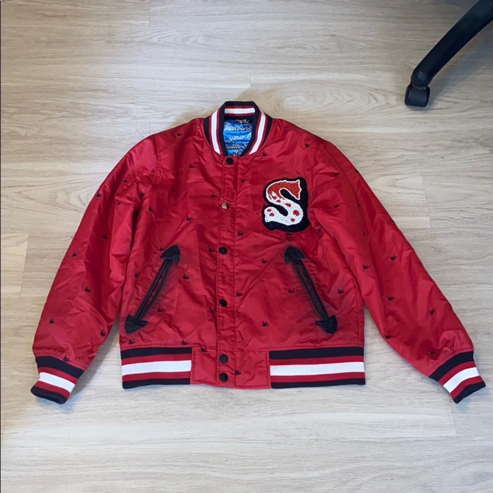 Sabit NYC Letterman Jacket with beaded patch